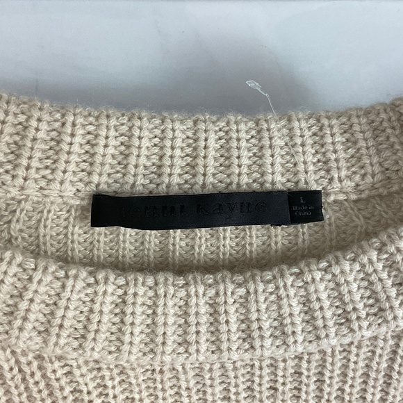 Jenni Kayne Tan Ribbed Crew Neck Sweater - Picture 6 of 8